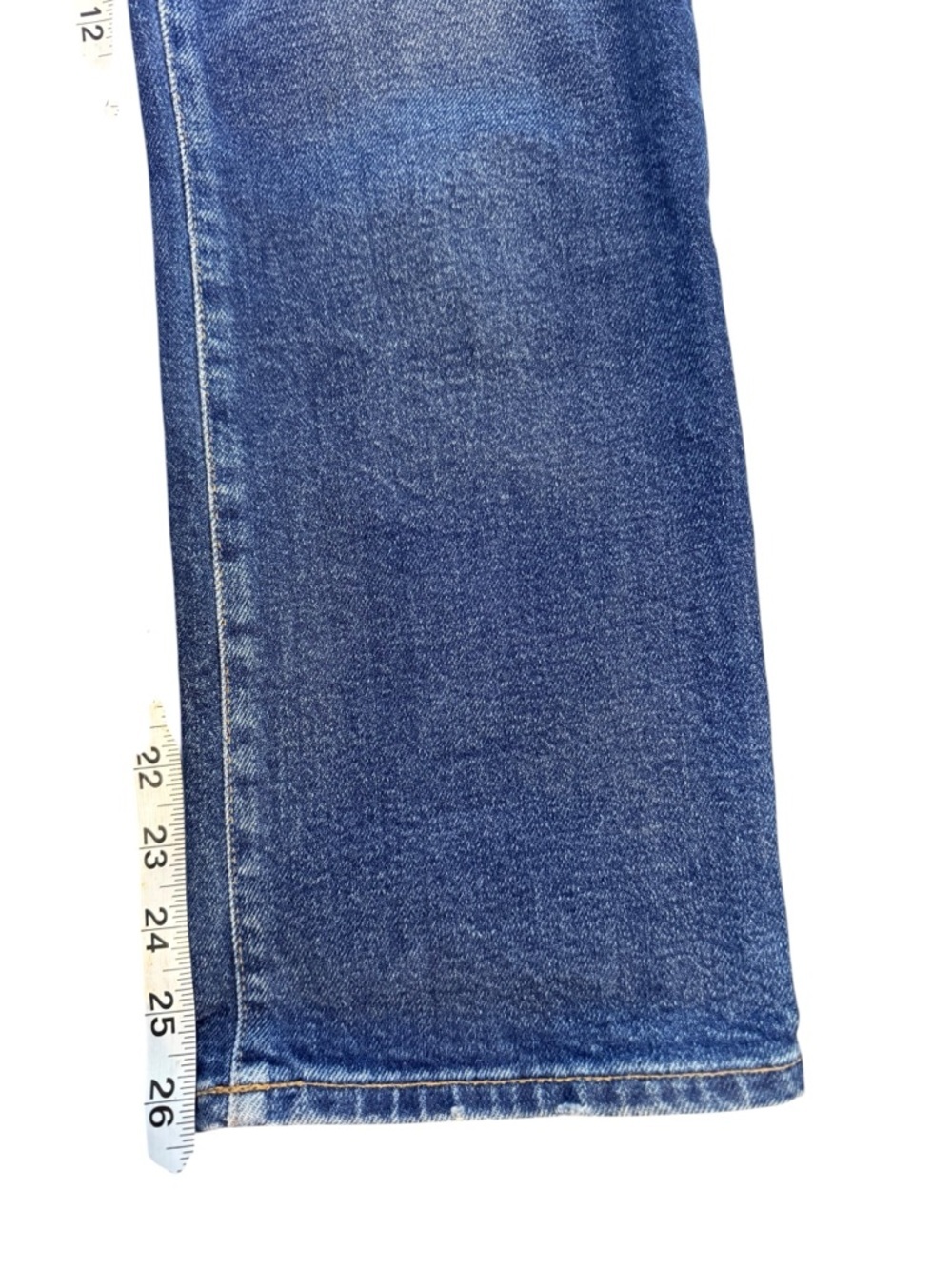 Madewell Slim Demi-Boot Jeans Size 25 Dark Wash High Rise Crop - Picture 7 of 12